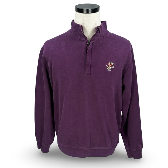 Cutter & Buck Other - Cutter & Buck Mens Purple Pullover 1/4 Zip Sweater Philadelphia Cricket Club M